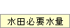 水田必要水量