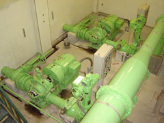 森山揚水機場の様子
